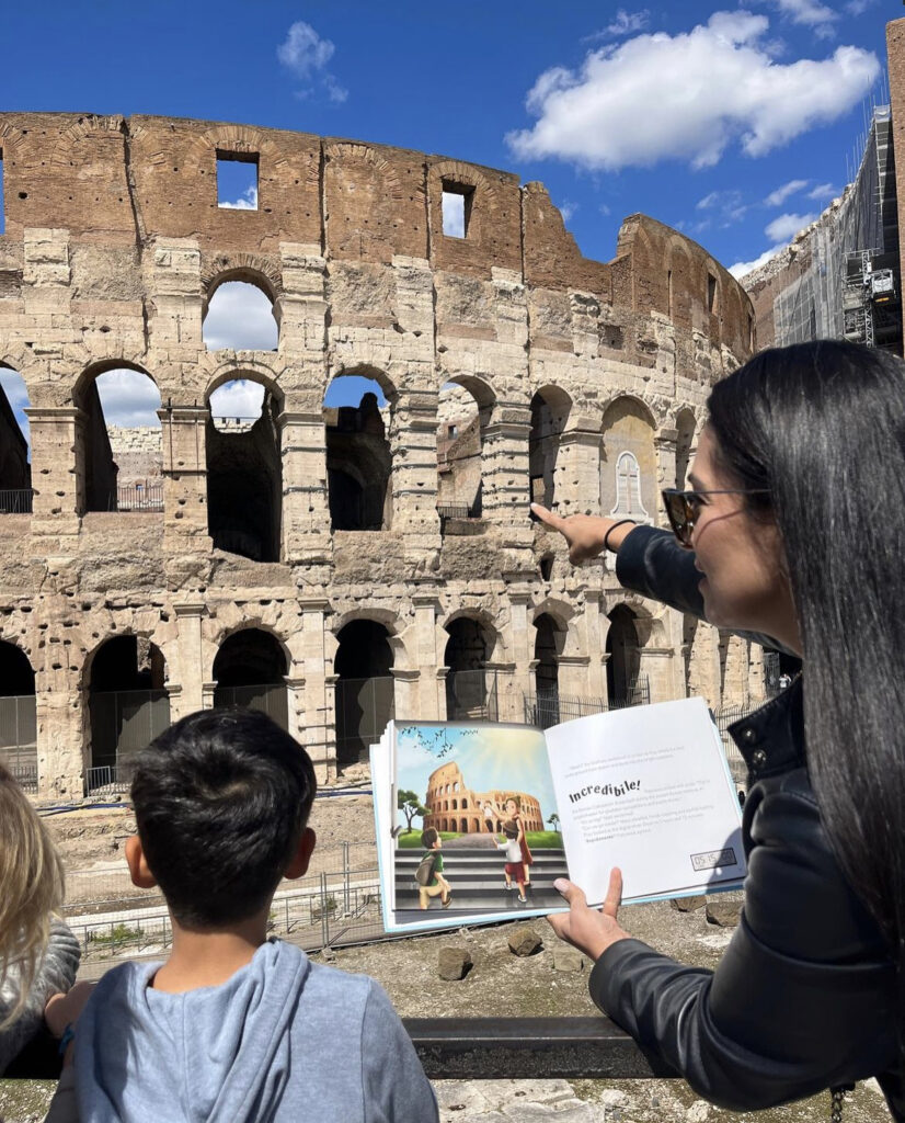 MMMR Readers Point at Colosseum